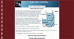 Desktop Screenshot of amcpestcontrol.net